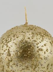 Candela Sfera Decorativa Glitterata - Champagne