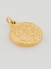 Medaglia di San Benedetto in Oro Placcato - 18 mm