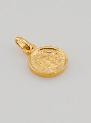 Medaglia di San Benedetto in Oro Placcato - 10 mm