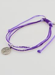Bracciale con Croce - Viola
