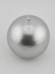 Candela Sfera Decorativa 8cm - Argento