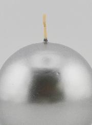 Candela Sfera Decorativa 8cm - Argento