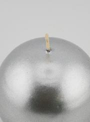 Candela Sfera Decorativa 8cm - Argento