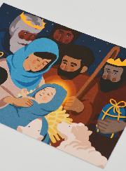 Cartolina Religiosa Natività - 10x15