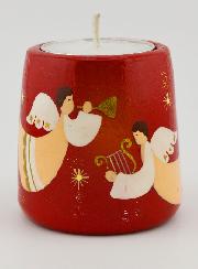 Portacandela di Natale Angeli Musicistà - 5 cm