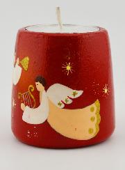 Portacandela di Natale Angeli Musicistà - 5 cm