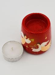 Portacandela di Natale Angeli Musicistà - 5 cm