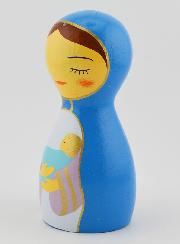 Statuina Madonna con Bambino - 10 cm