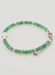 Bracciale Croce e Pietre Verdi