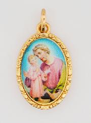 Medaglia Con Bordo 25 mm - San Giuseppe