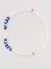 Bracciale Religioso in Pietra e Madreperla - Blu