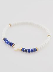 Bracciale Religioso in Pietra e Madreperla - Blu