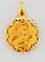 Medaglia di Santa Teresa e San Cristoforo