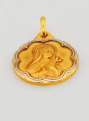 Medaglia di Santa Teresa e San Cristoforo