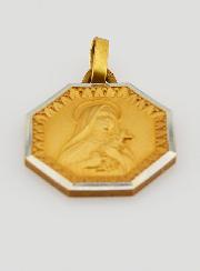 Medaglia di Santa Teresa in Oro Placcato
