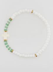 Bracciale Religioso in Pietra e Madreperla - Verde