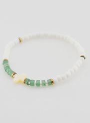 Bracciale Religioso in Pietra e Madreperla - Verde