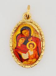 Medaglia Con Bordo 25 mm - Sacra Famiglia