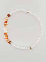 Bracciale Religioso in Pietra e Madreperla - Marrone