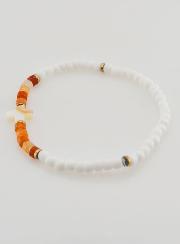 Bracciale Religioso in Pietra e Madreperla - Marrone