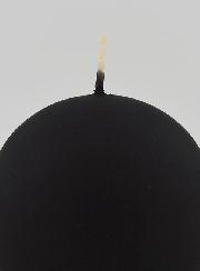 Candela Sfera di Natale 8cm - Nero Vellutato