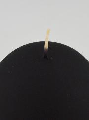Candela Sfera di Natale 8cm - Nero Vellutato
