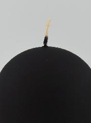 Candela di Decorazione Sfera 8cm - Nero Opaco