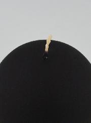 Candela di Decorazione Sfera 8cm - Nero Opaco