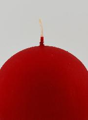 Candela di Décorazione Sfera 8cm - Rosso Opaco