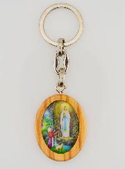 Portachiavi Doppia Faccia - San Cristoforo & Lourdes