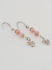 Orecchini Angelo Custode in Opale - Inox Grigrio