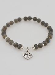 Bracciale in Pietra Naturale - Labradorite e Albero della Vita