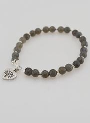 Bracciale in Pietra Naturale - Labradorite e Albero della Vita