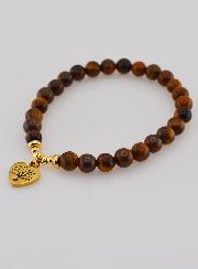 Bracciale in Occhio di Tigre e Albero Della Vita