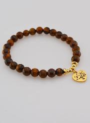 Bracciale in Occhio di Tigre e Albero Della Vita