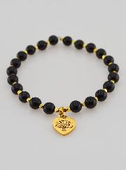 Bracciale in Tormalina e Albero Della Vita