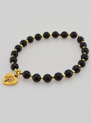 Bracciale in Tormalina e Albero Della Vita