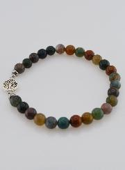Bracciale in Agata Indiana e Albero Della Vita