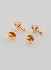 Orecchini Croce Oro Placcato