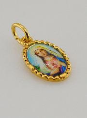 Medaglia Con Bordo 15 mm - Sacro Cuore di Maria