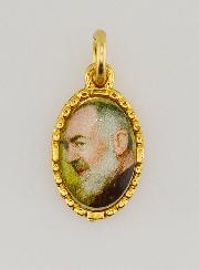 Medaglia Con Bordo 15 mm - Padre Pio