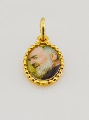 Medaglia Con Bordo 15 mm - Padre Pio