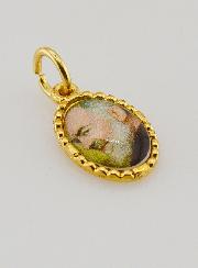 Medaglia Con Bordo 15 mm - Padre Pio