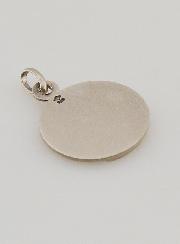 Medaglia Madonna con Petali in Argento - 16mm