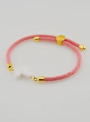 Bracciale Religioso con Croce - Rosa