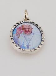 Medaglia Bordo Intrecciato 25 mm - Papa Francesco