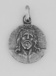 Medaglia Santo Volto di Cristo in Argento - 17 mm