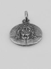 Medaglia Santo Volto di Cristo in Argento - 17 mm