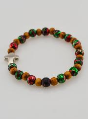 Bracciale Bambino con Croce - Nero