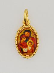 Medaglia Con Bordo 15 mm - Sacra Famiglia